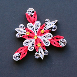 Quilled Christmas Ornament Snowflake