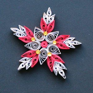 Quilled Christmas Ornament Snowflake