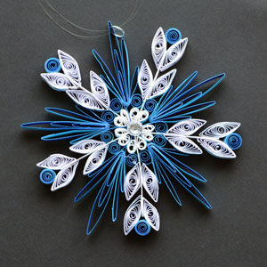 Quilled Christmas Ornament Snowflake