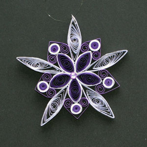 Quilled Christmas Ornament Snowflake