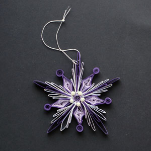 Quilled Christmas Ornament Snowflake
