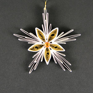Quilled Christmas Ornament Snowflake