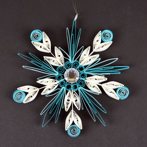 Quilled Christmas Ornament Snowflake