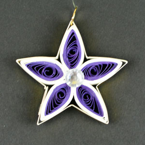 Quilled Christmas Ornament Snowflake