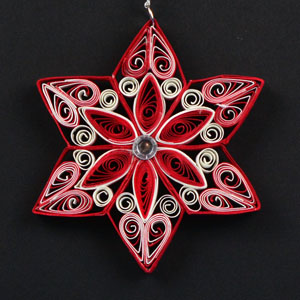 Quilled Christmas Ornament Snowflake