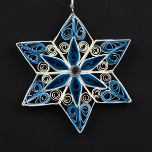 Quilled Christmas Ornament Snowflake