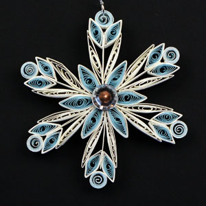 Quilled Christmas Ornament Snowflake