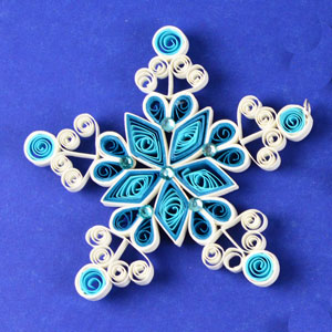Quilled Christmas Ornament Snowflake