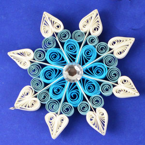 Quilled Christmas Ornament Snowflake