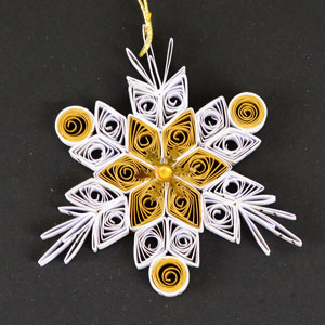Quilled Christmas Ornament Snowflake
