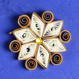 Quilled Christmas Ornament Snowflake