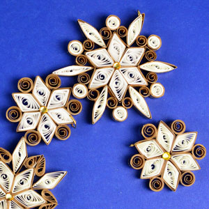 Quilled Christmas Ornament Snowflake
