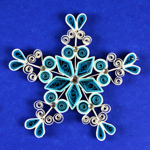 Quilled Christmas Ornament Snowflake