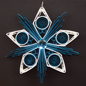 Quilled Christmas Ornament Snowflake