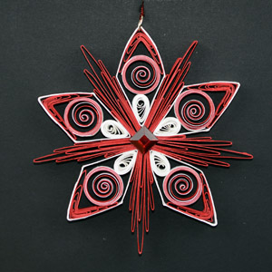 Quilled Christmas Ornament Snowflake