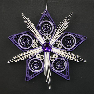 Quilled Christmas Ornament Snowflake