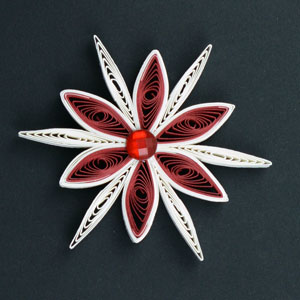 Quilled Christmas Ornament Snowflake
