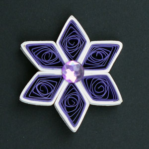 Quilled Christmas Ornament Snowflake