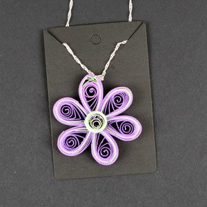 Quilled Flower Necklace
