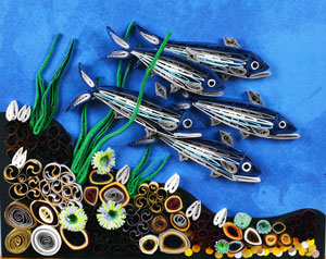 Quilled Herring Quintuplets