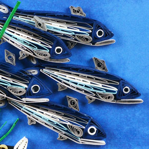 Quilled Herring Quintuplets