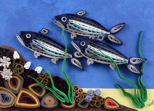 Quilled Small Herring Trio