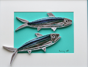Quilled Herring Duo