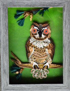 Quilled Wise Old Owl