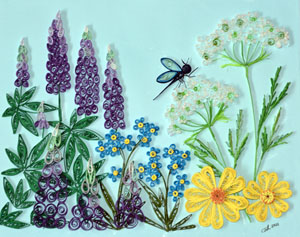 Quilled Vancouver Island Wild Flowers