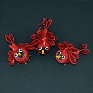 Quilled Bird Ornaments