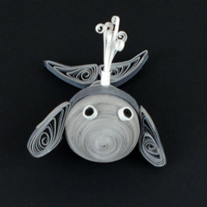 Quilled Whale Ornament