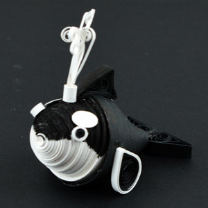 Quilled Whale Ornament