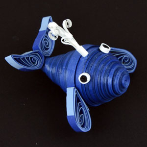 Quilled Whale Ornament