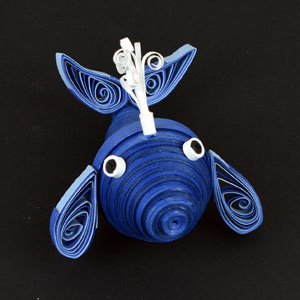 Quilled Whale Ornament